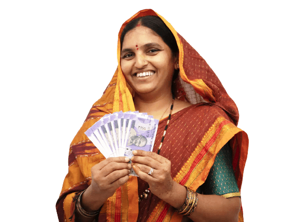 Woman with money